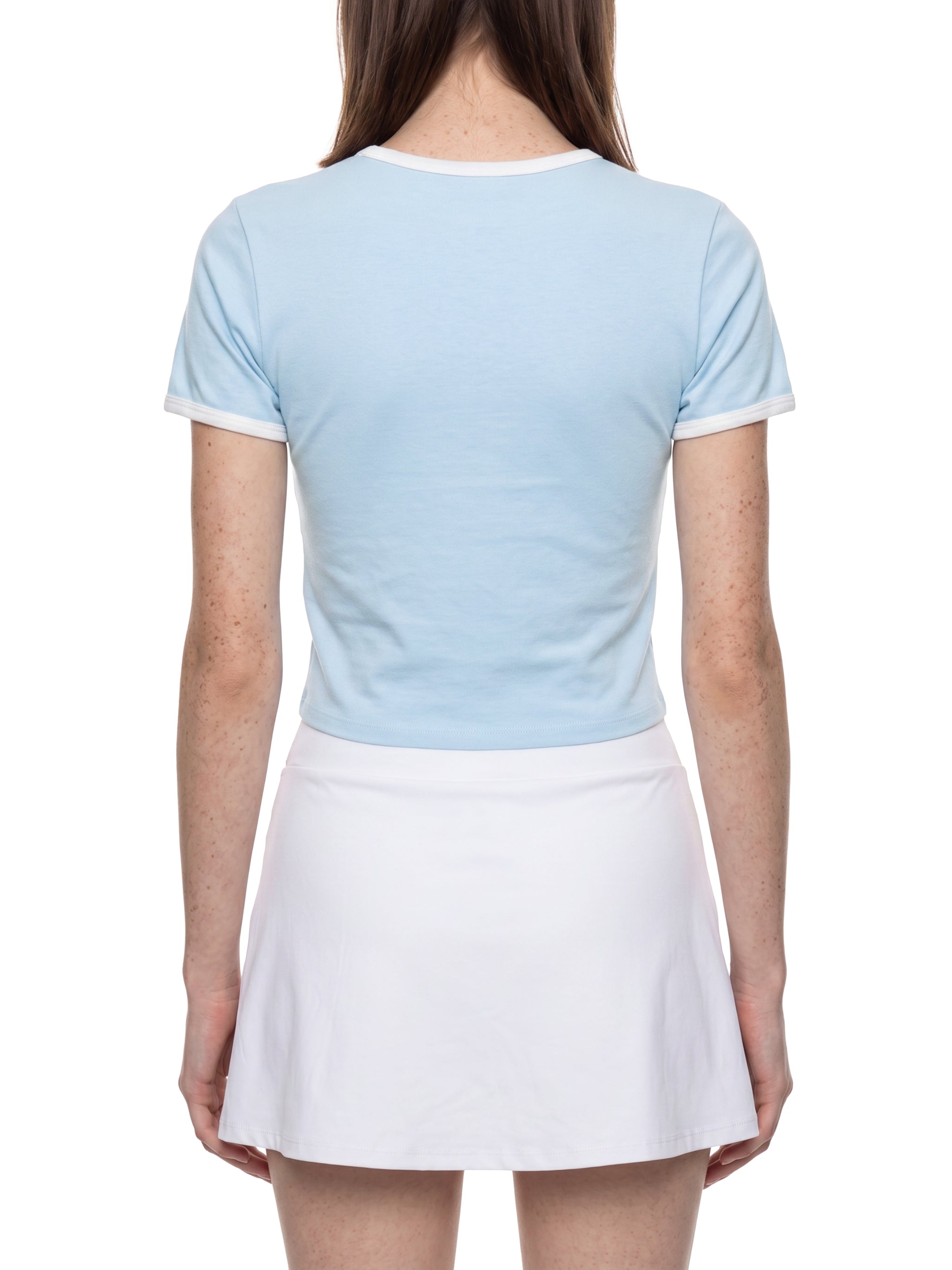 Women’s Color Block Crop T-Shirt