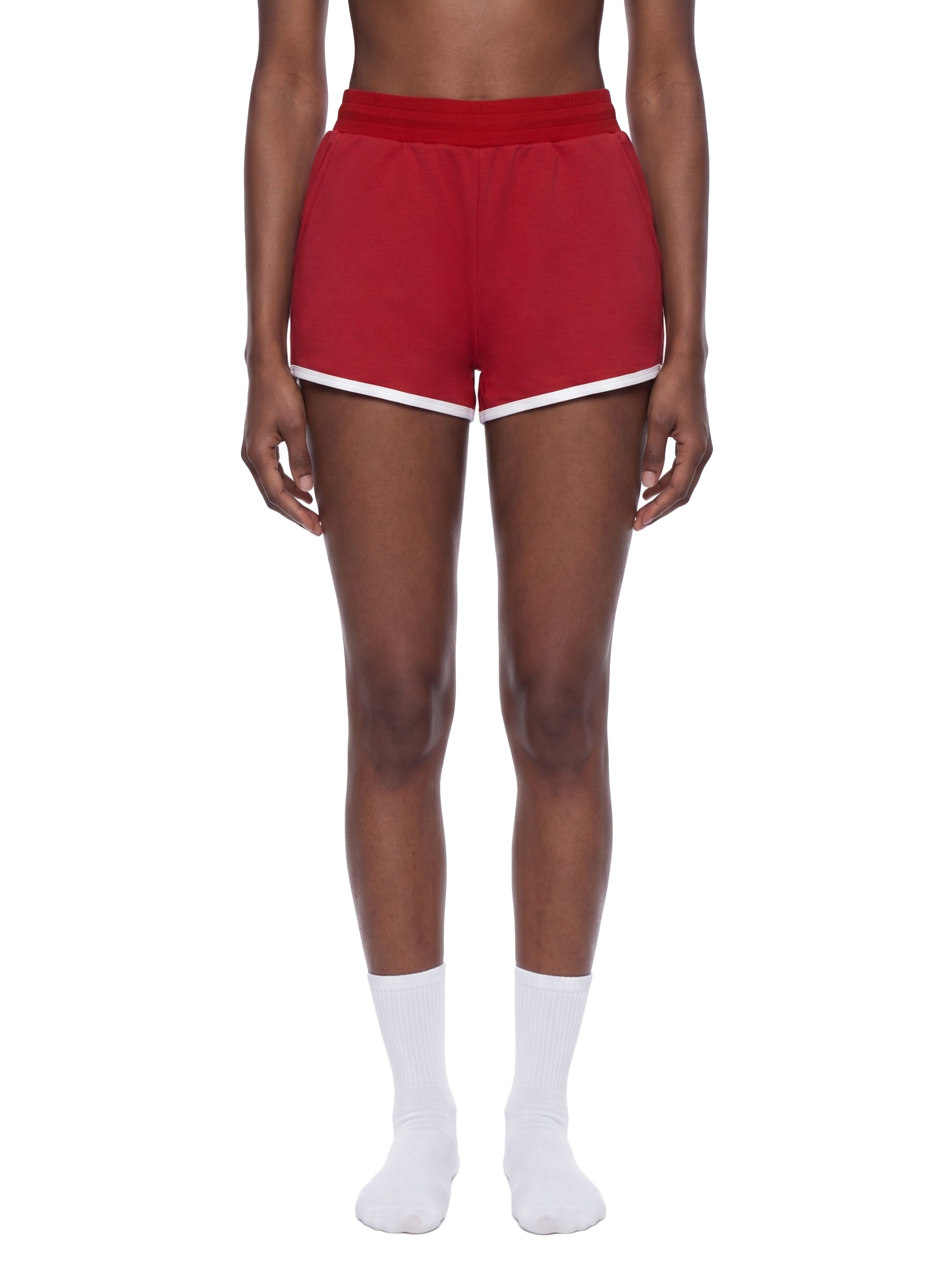 Women’s Retro Contrast Binding Shorts