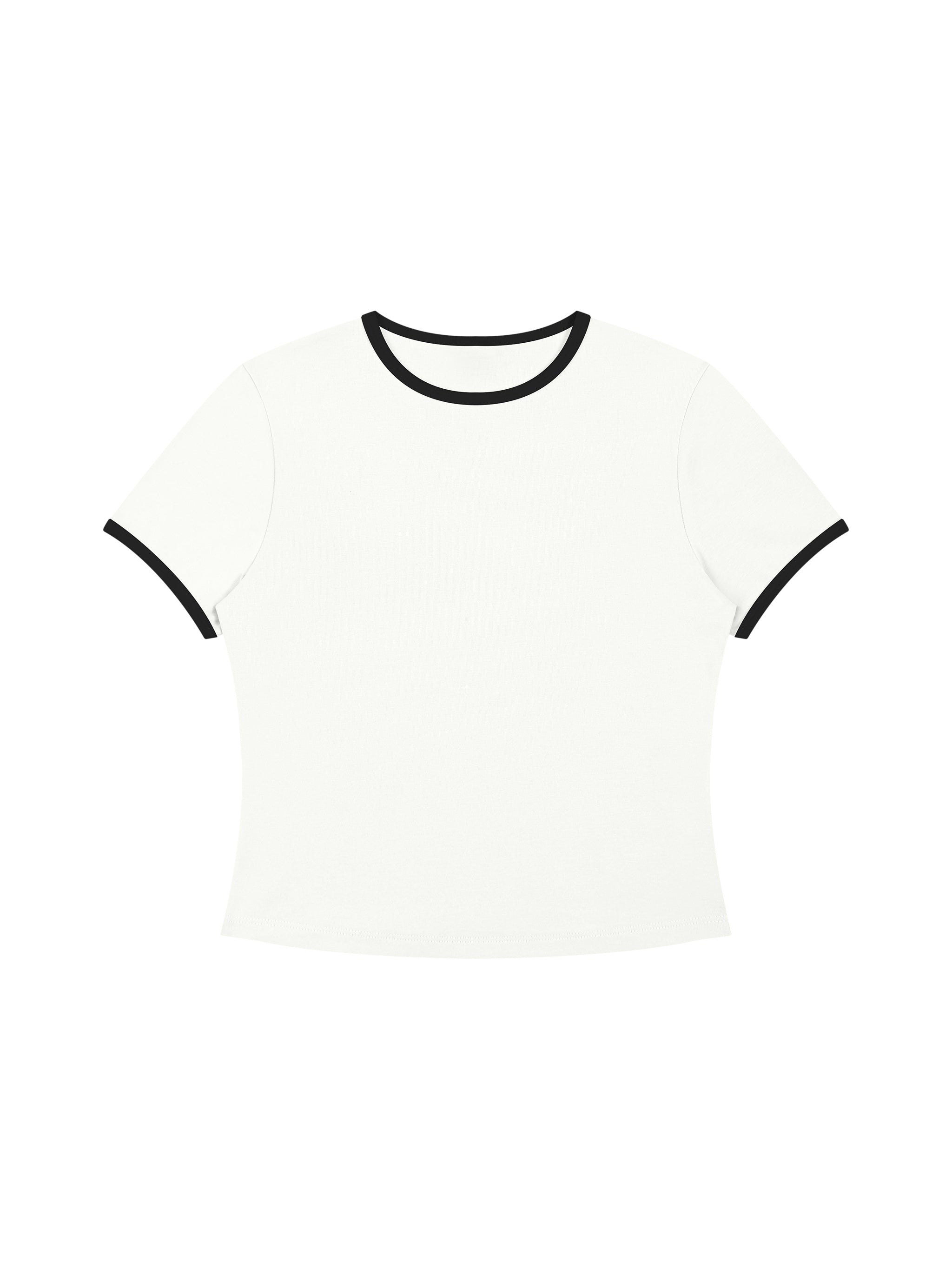 Women’s Color Block Crop T-Shirt