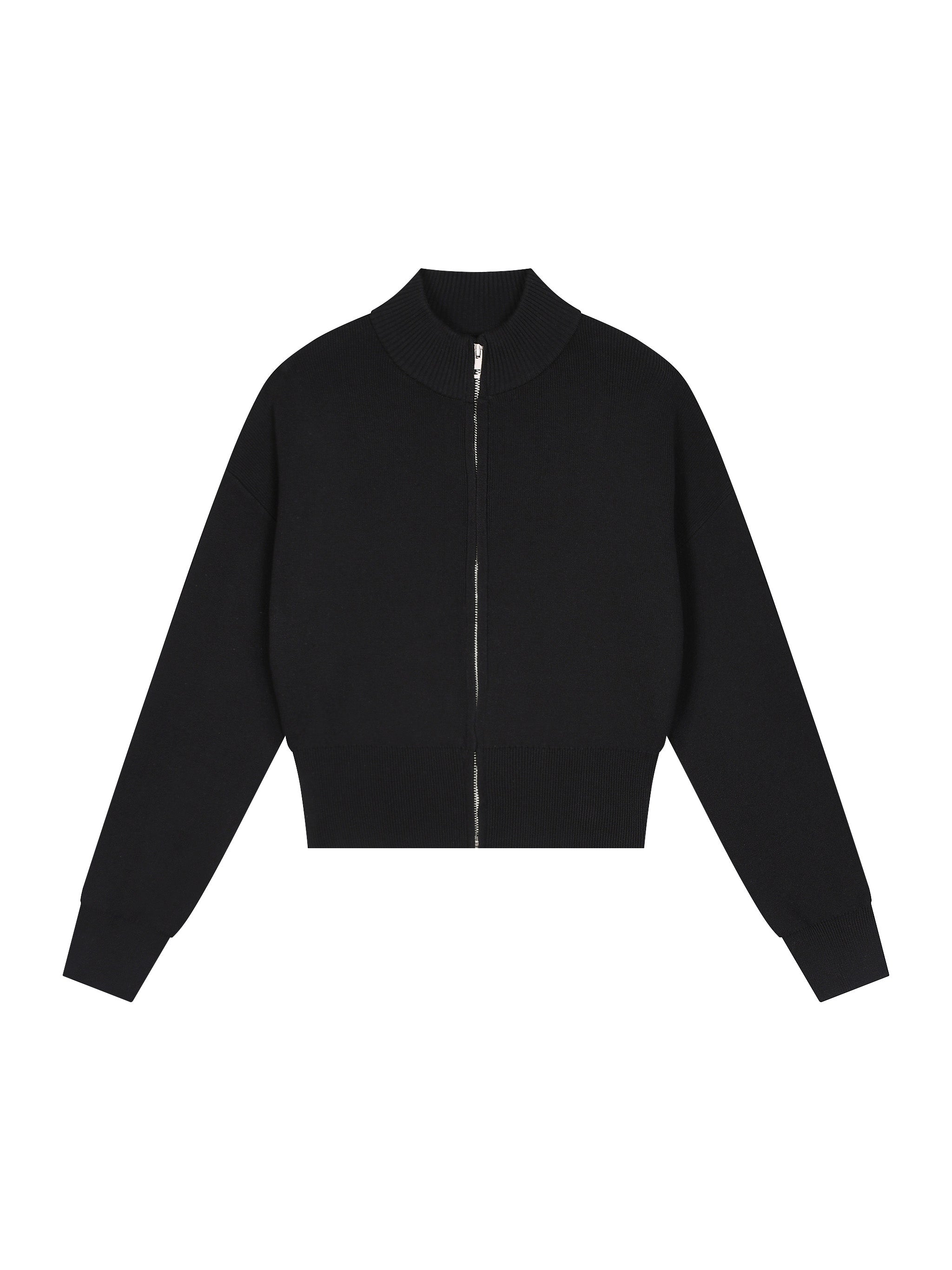 Women’s Mock Neck Zip Up Cardigan