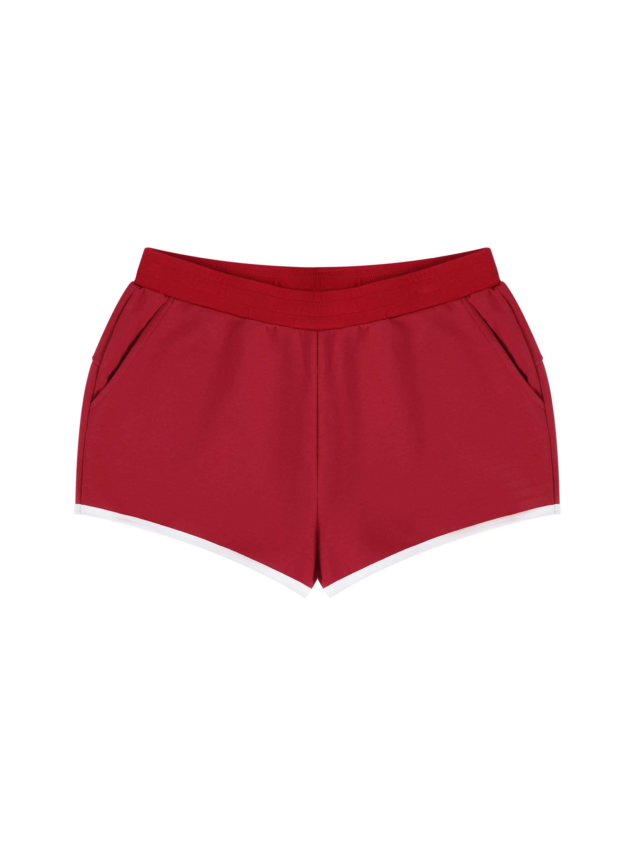 Women’s Retro Contrast Binding Shorts
