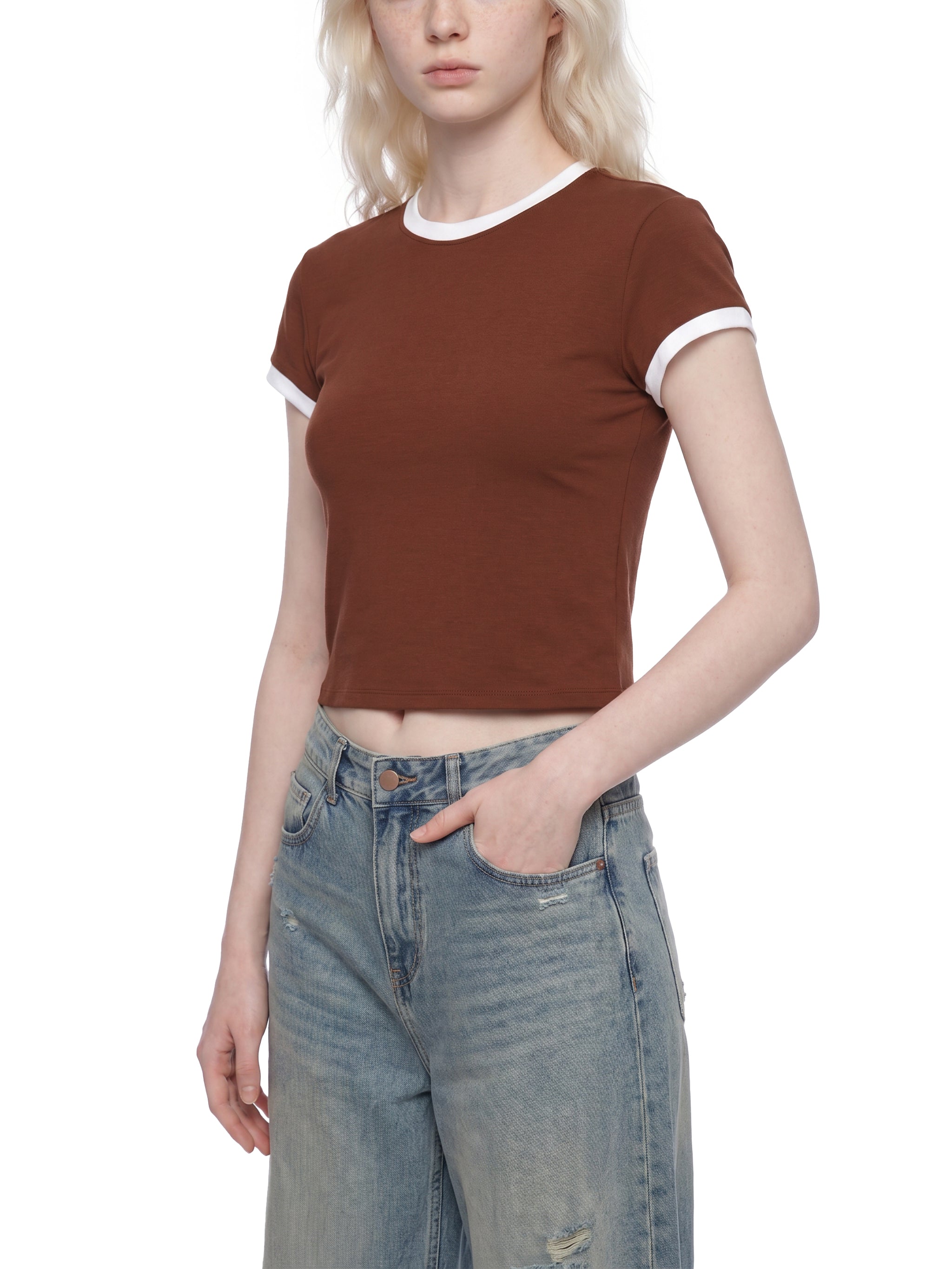 Women’s Slim Colour Block T-Shirt
