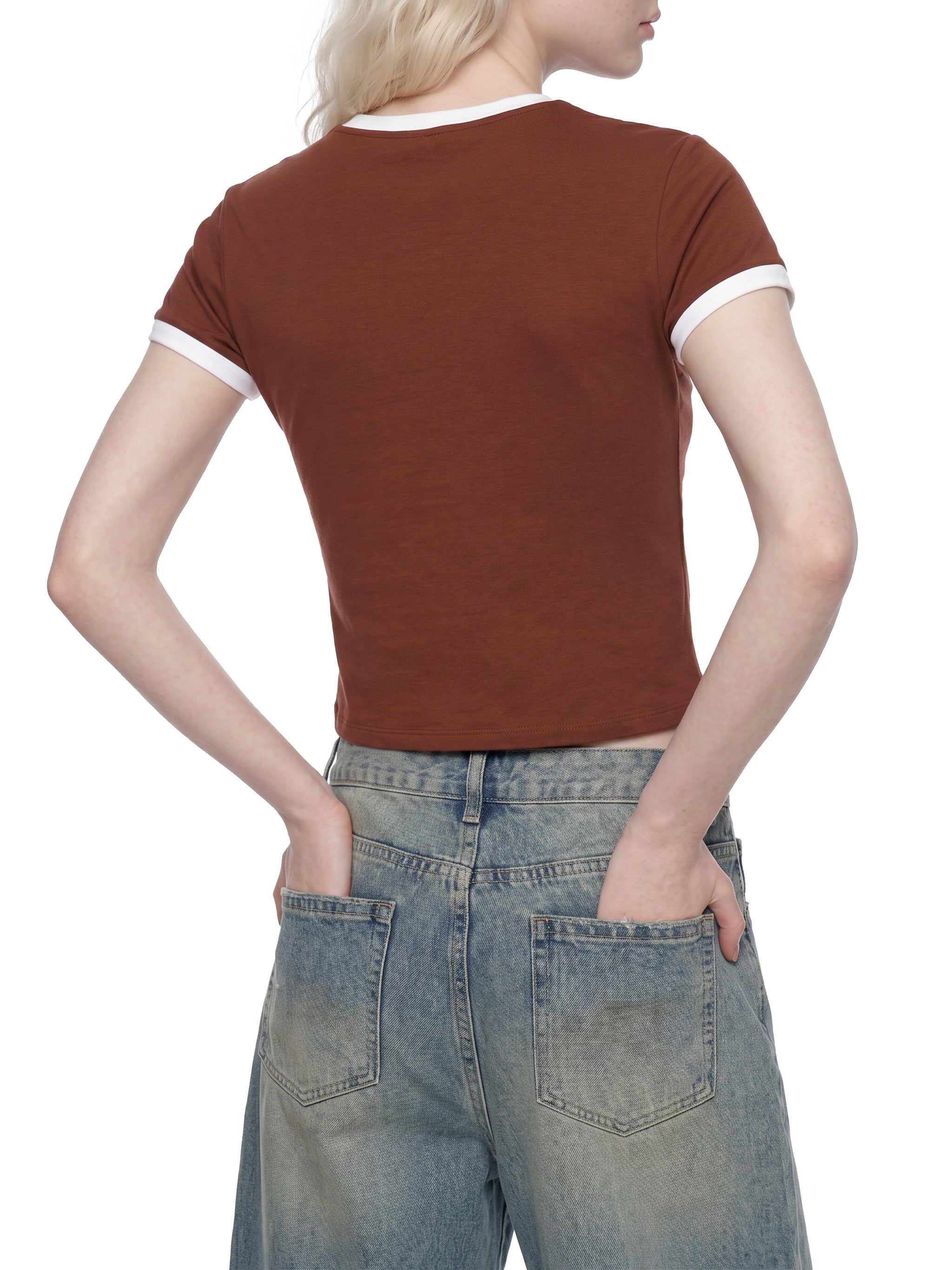Women’s Slim Colour Block T-Shirt