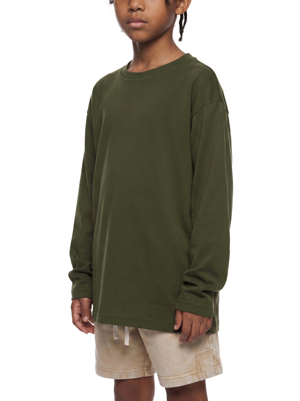 Kids' Drop-Shoulder Long-Sleeve T-Shirt