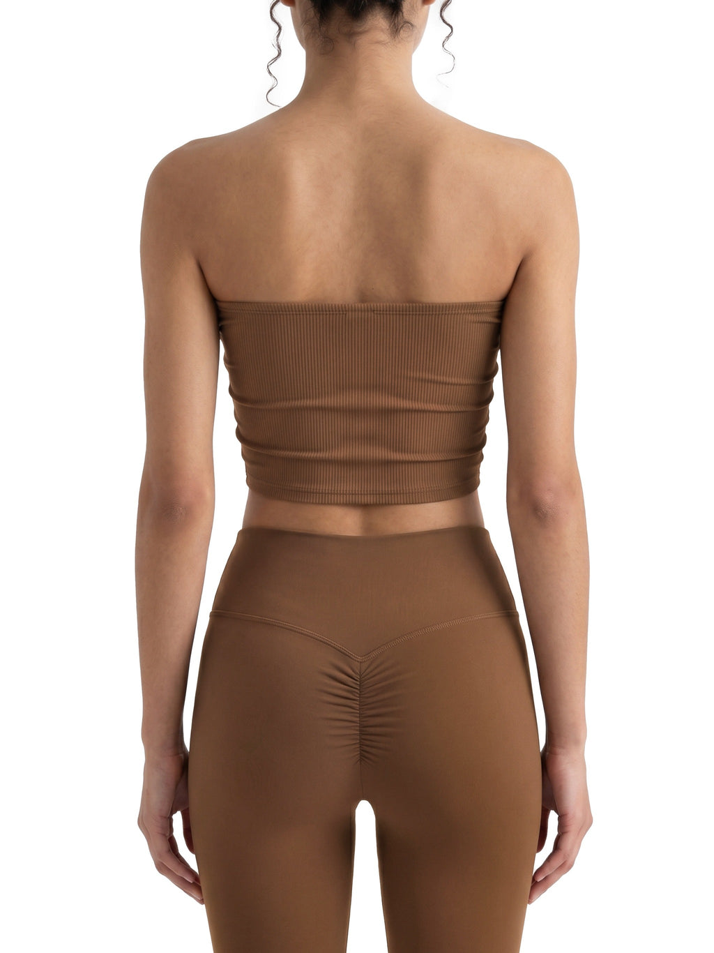 Women’s Ruched Cropped Yoga Tube Top
