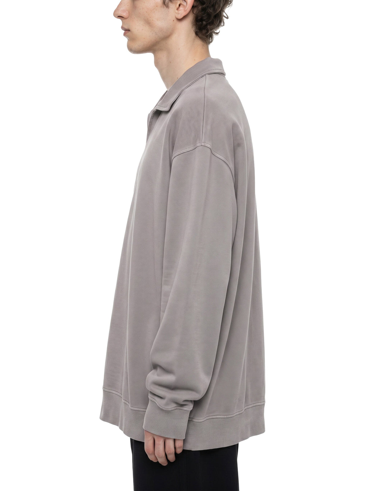 Unisex Vintage Wash Collared Sweatshirt
