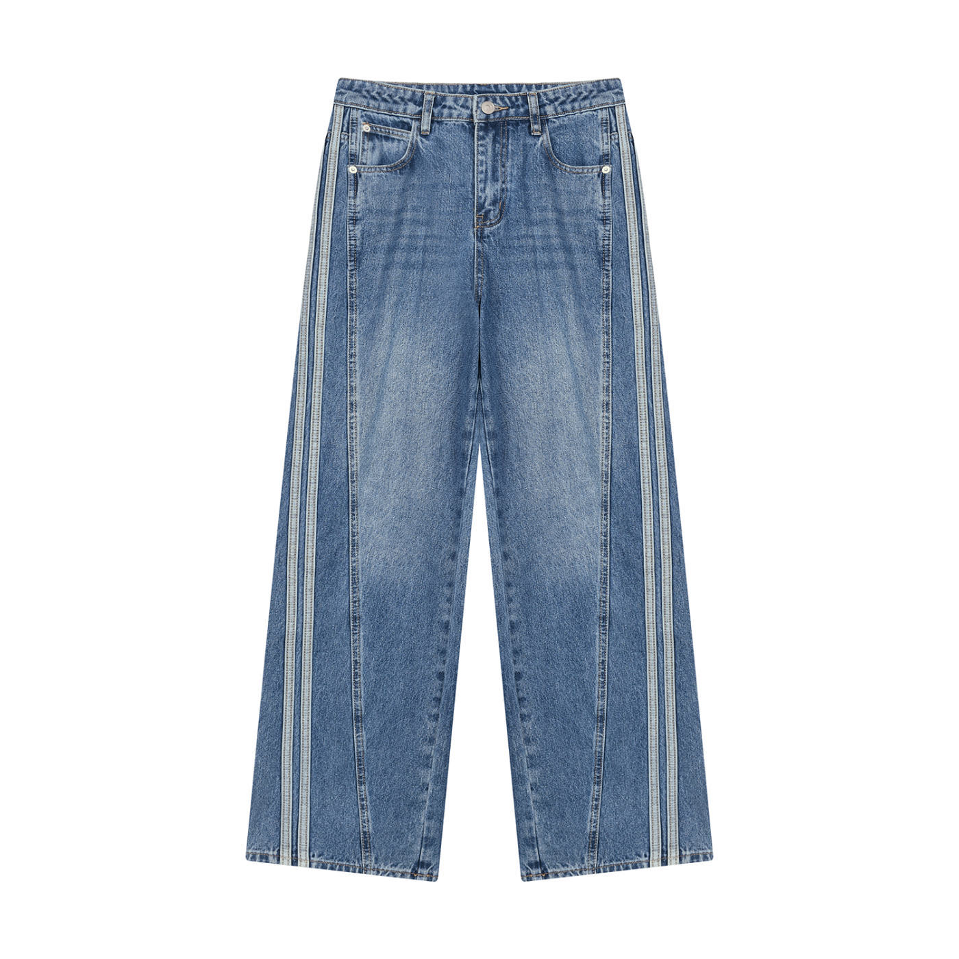 Women’s Wide-Leg Denim Jeans – Jeans Blue front