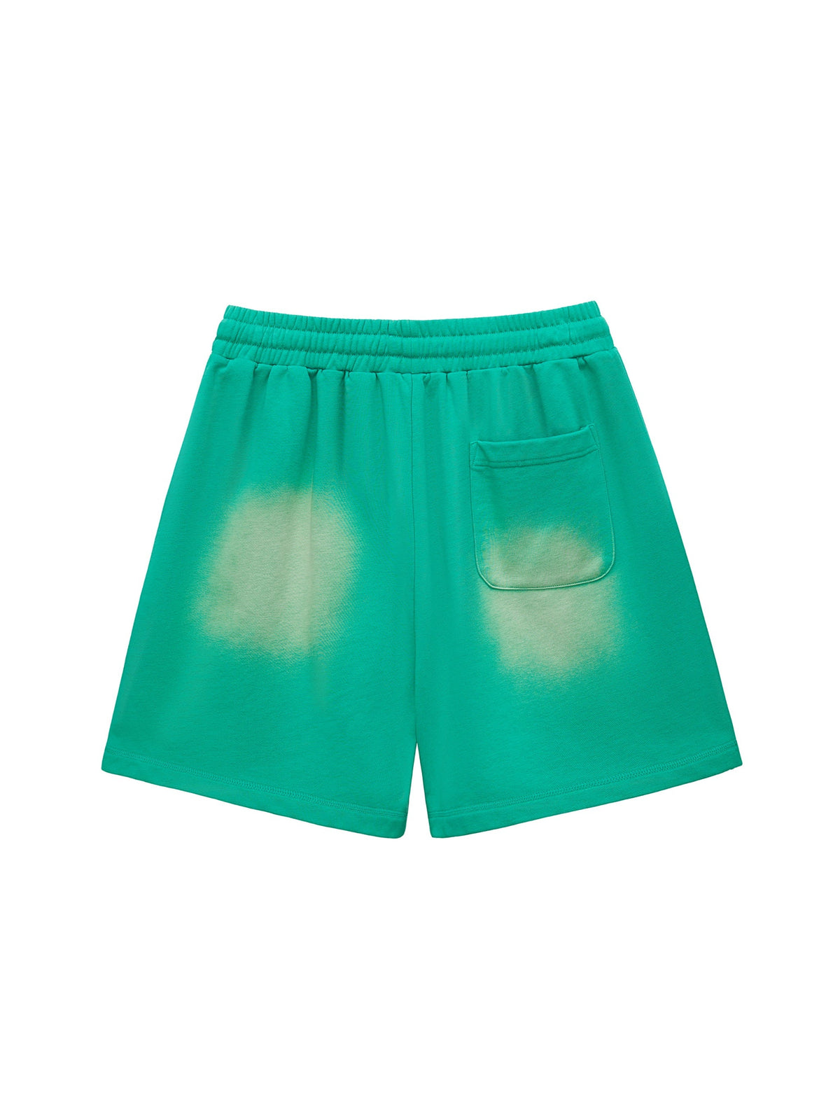 Sun Fade Raw Edge Cotton Shorts