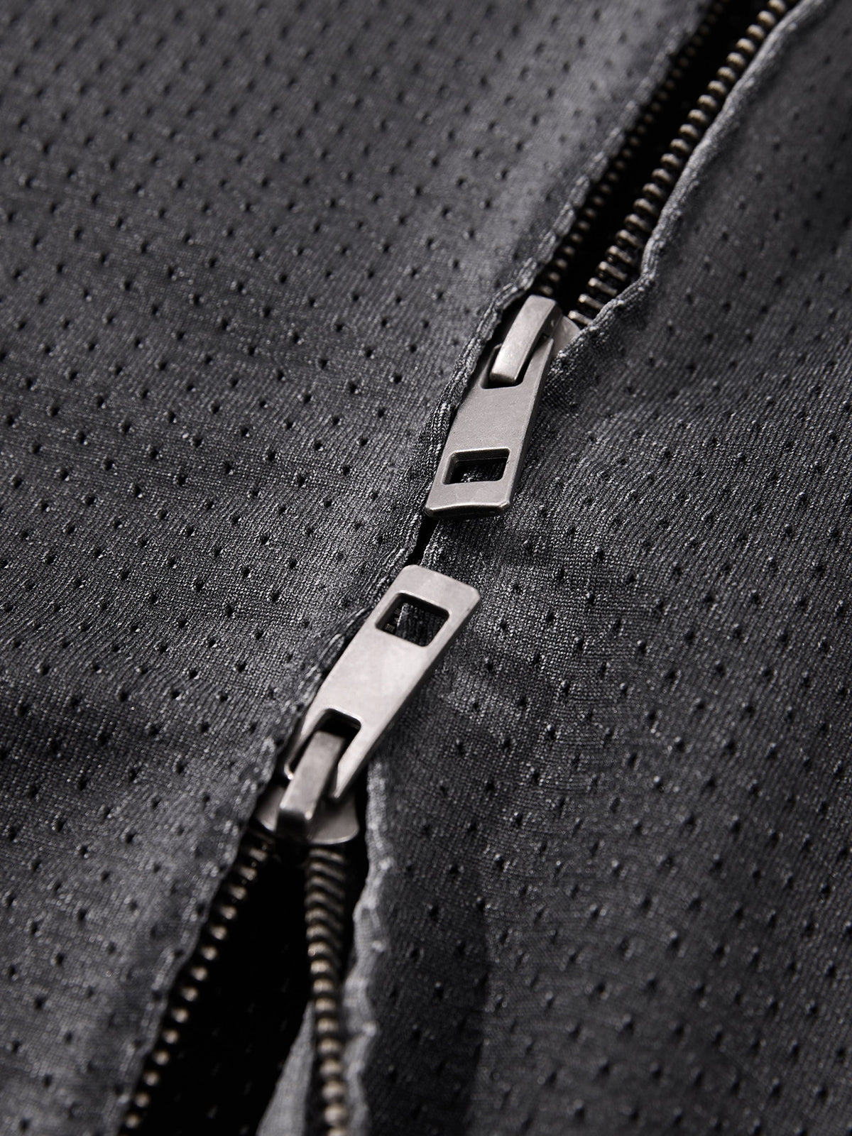 Unisex Vintage Wash Mesh Full-Zip Vest