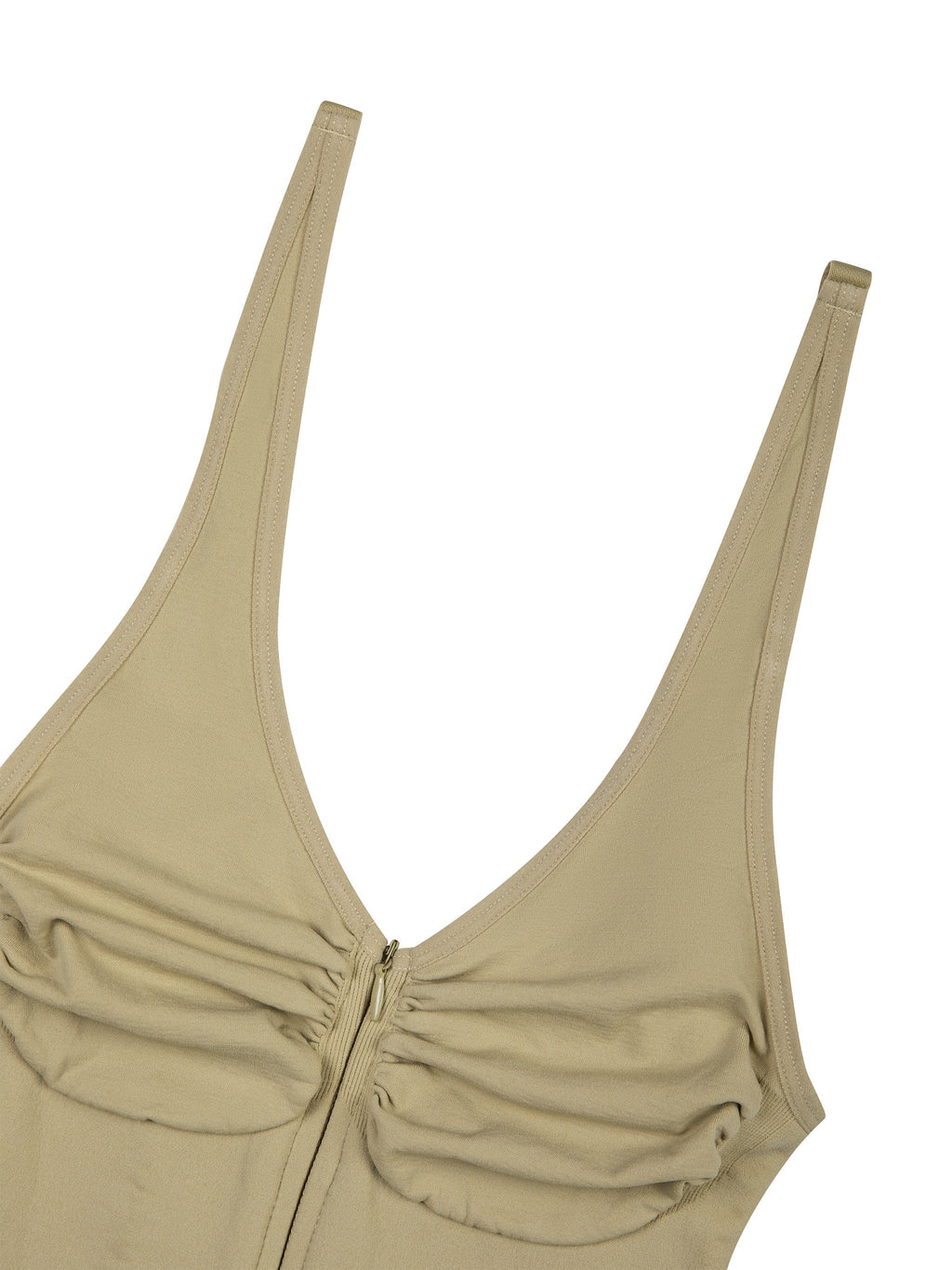 Women’s Full-Zip Ruched Bodysuit
