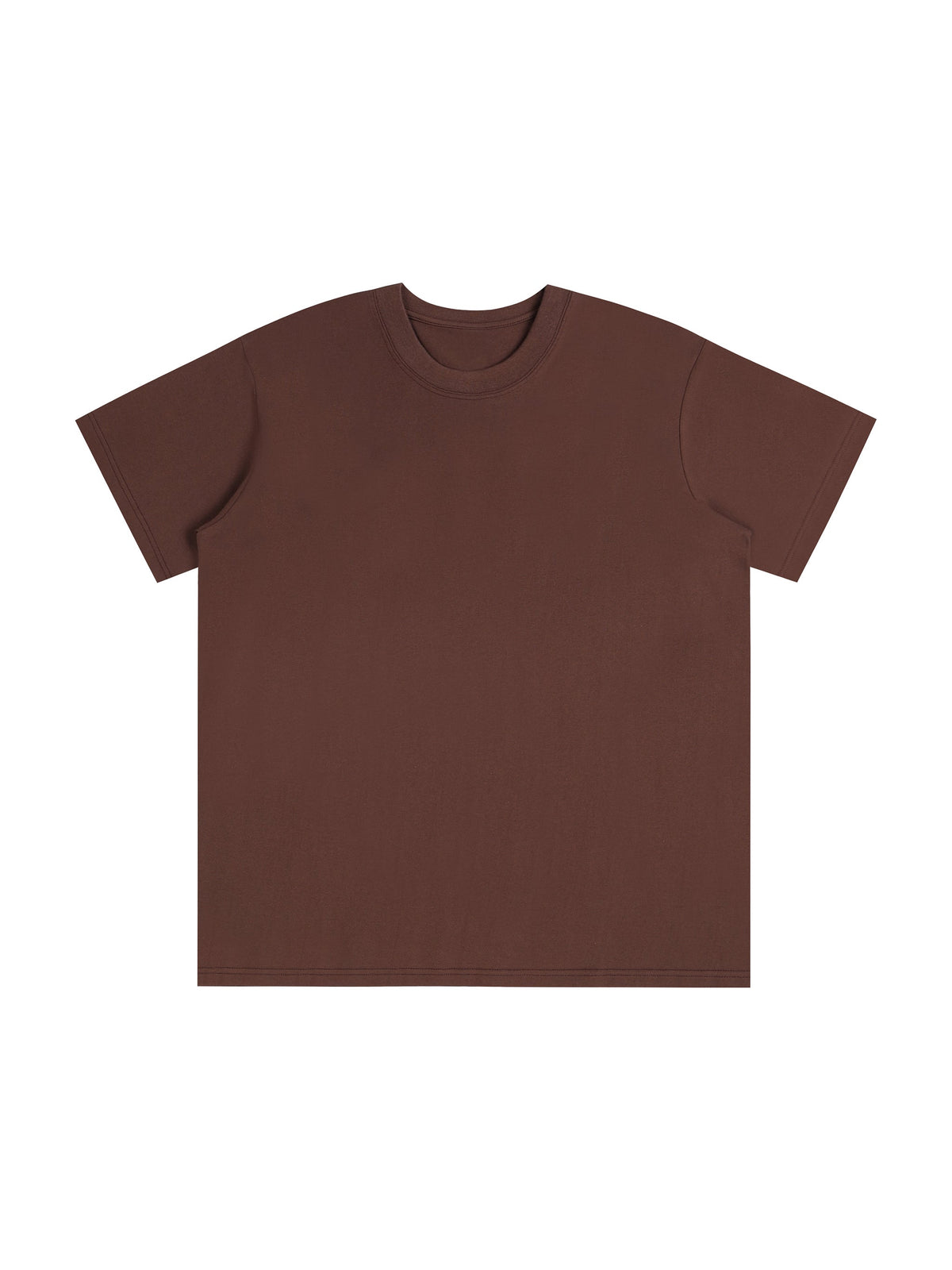 Dark Brown Unisex Seamless T-Shirt front view