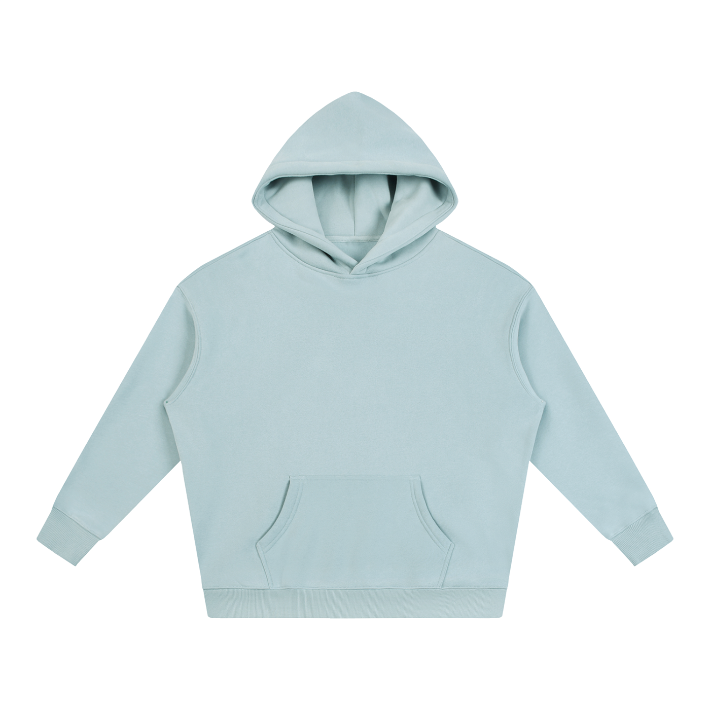 Unisex Oversize Fleeced Hoodie – Light Blue front