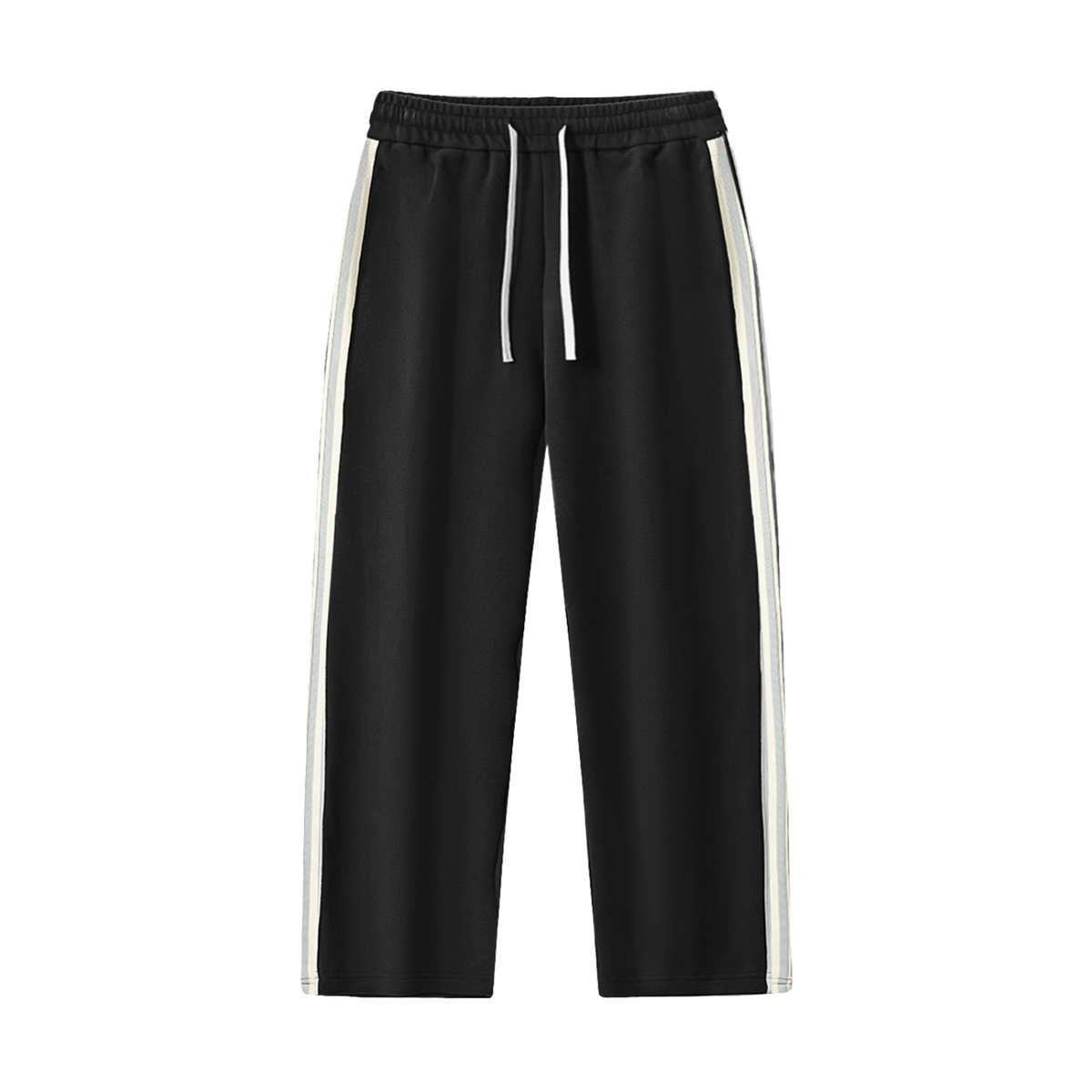Contrast Side-Stripe Straight-Leg Pants V2