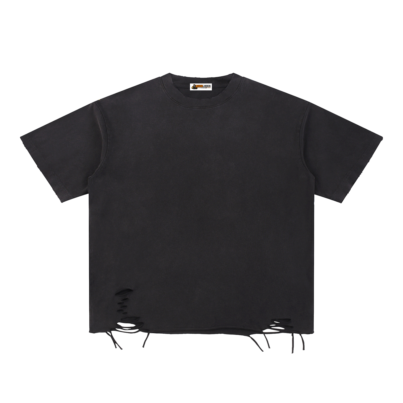 Snow Washed Raw-Hem T-Shirt