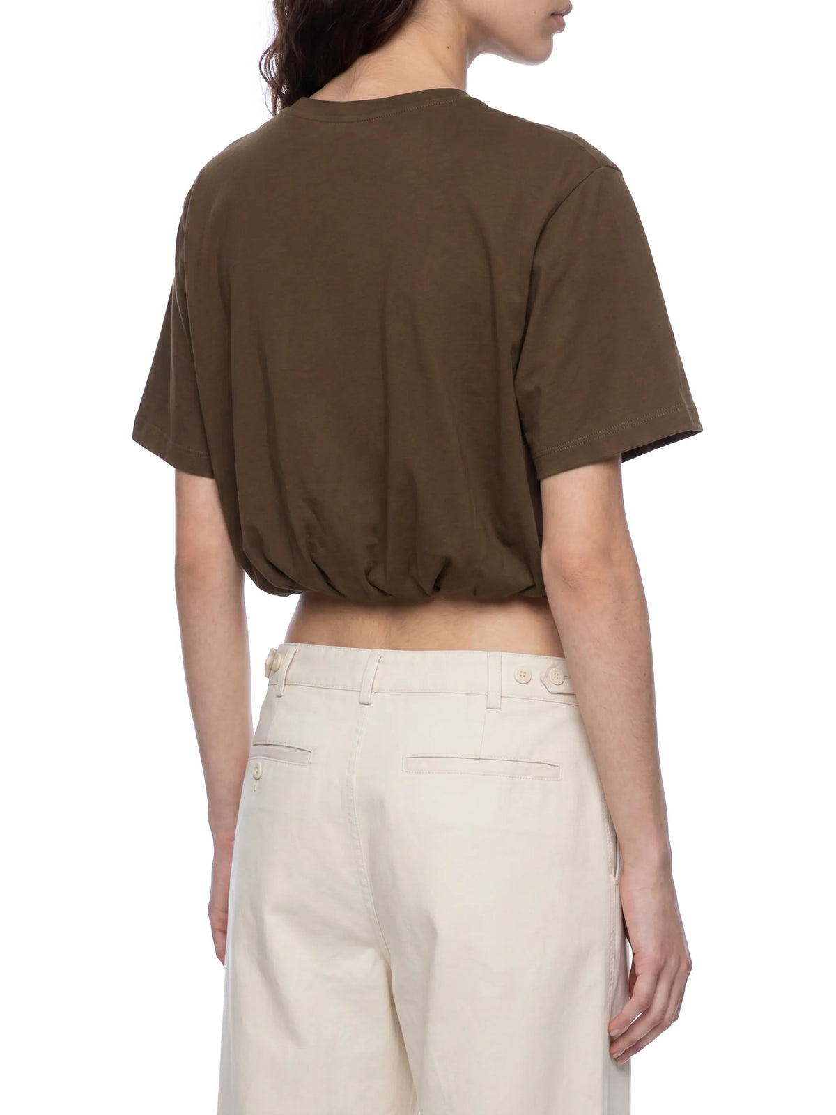 Women’s Crop Bubble Hem T-Shirt
