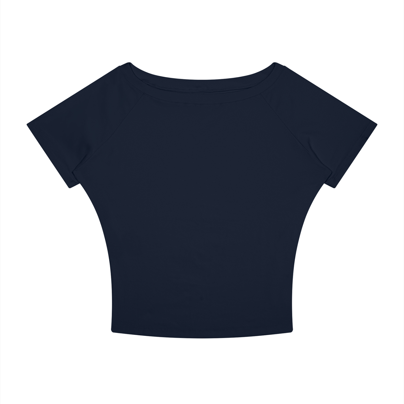Navy Blue Women’s Boatneck Raglan T-Shirt front