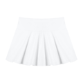 White Women’s Pleated A-Line Skirt front