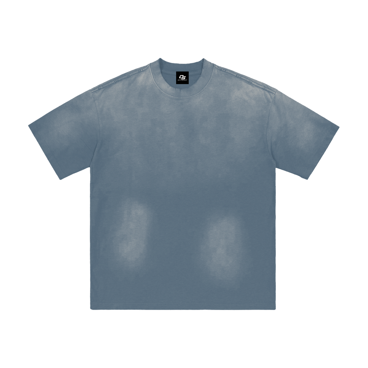 Blue Hand-Frayed Sunfade T-Shirt front view