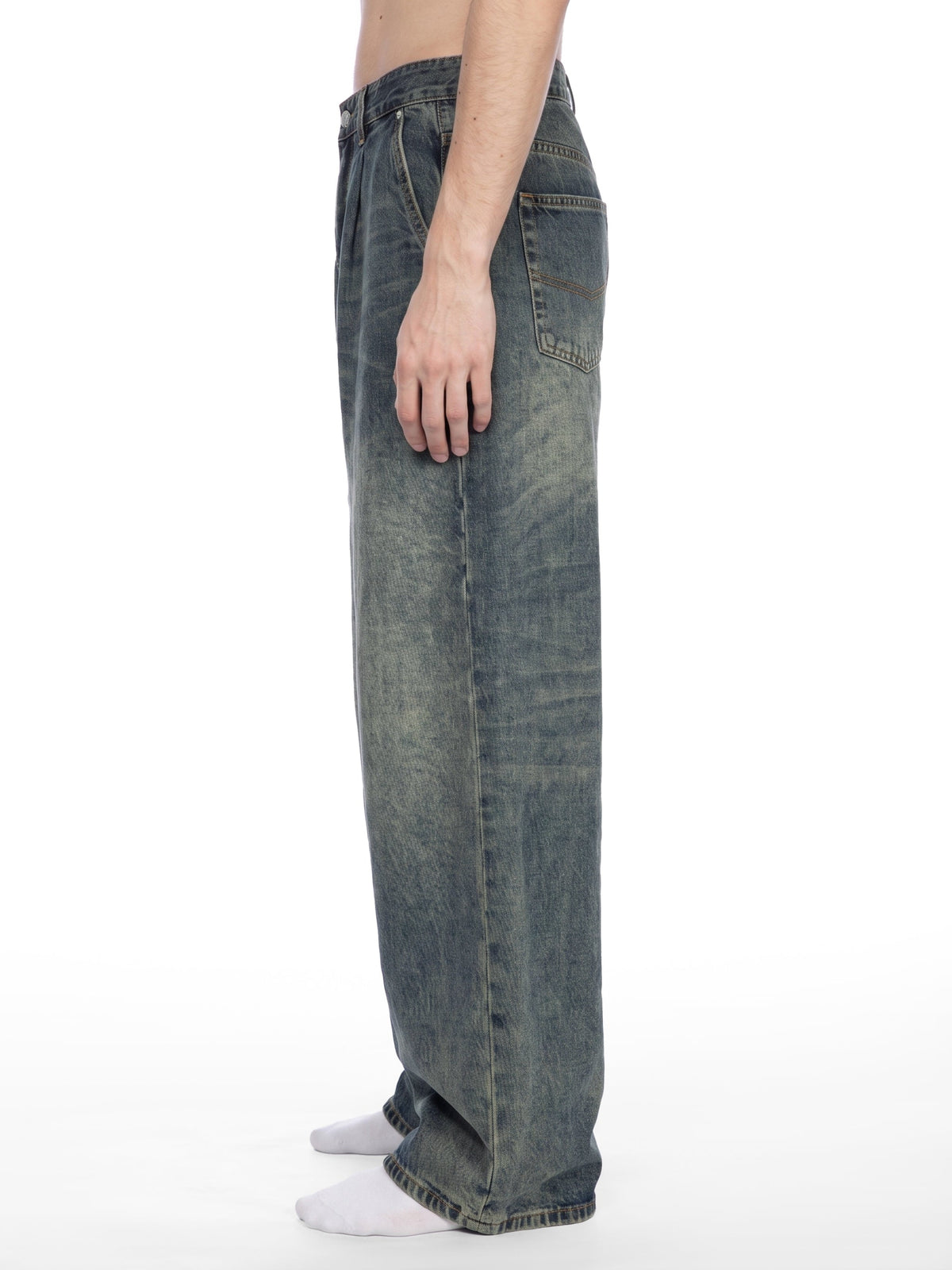 Men's Vintage Wash Denim Jeans