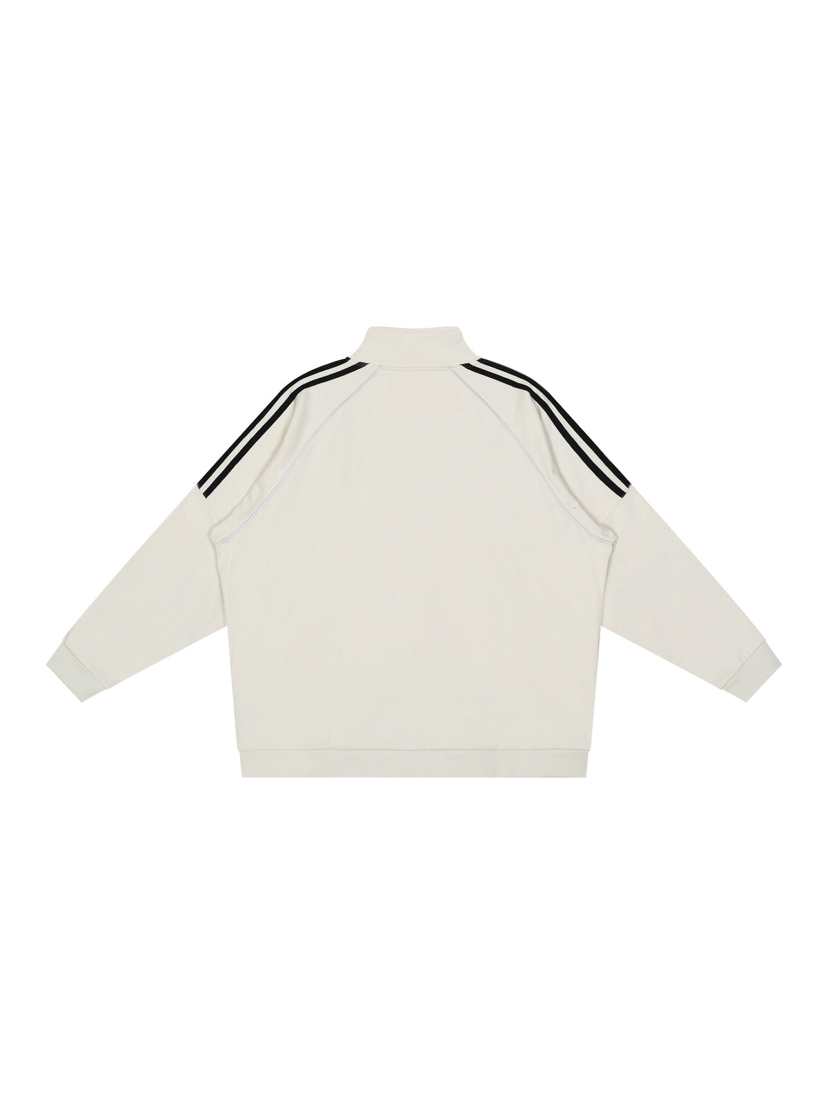 Reflective Striped Raglan Sleeve Jacket