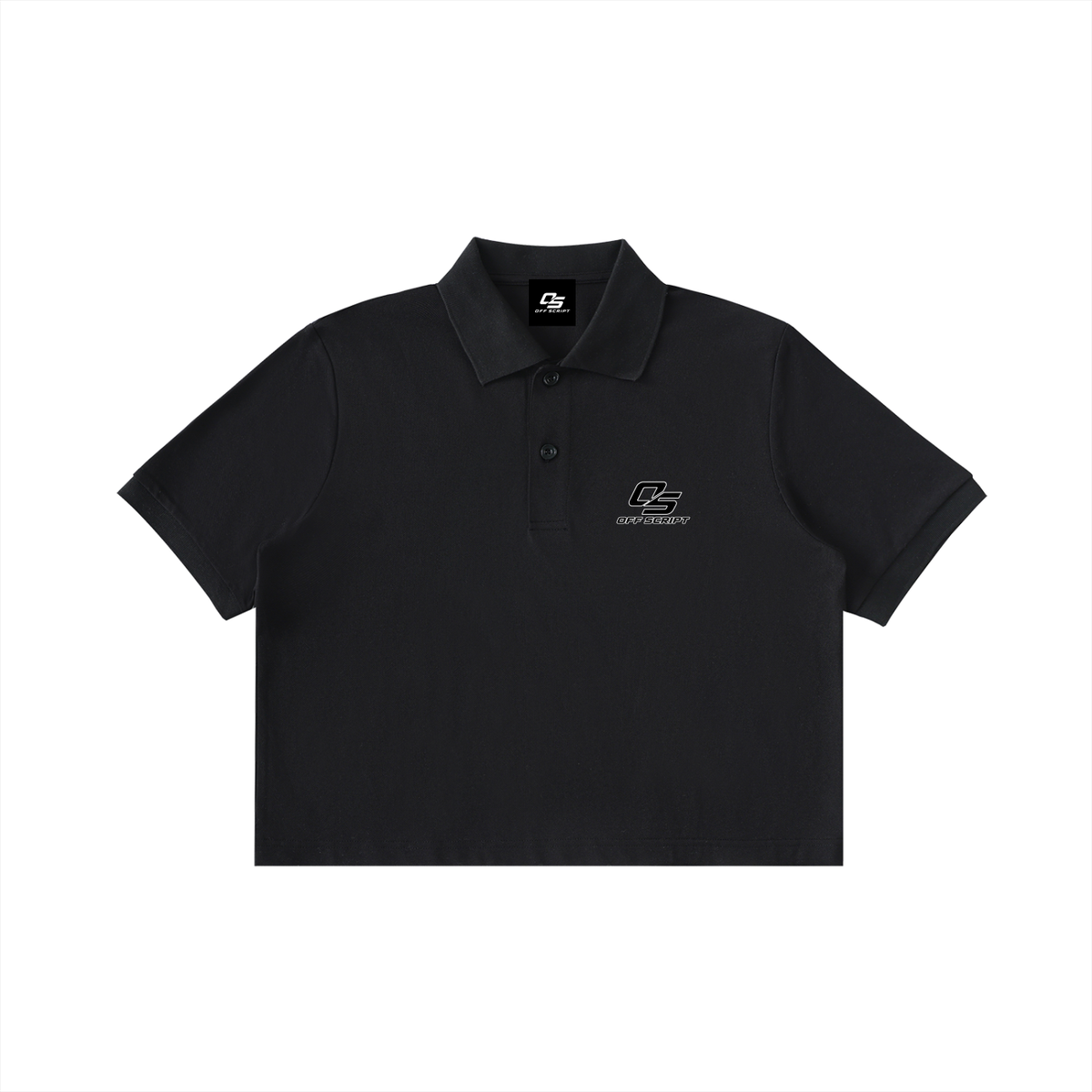 Off Script Women’s Essential Cropped Polo Shirt