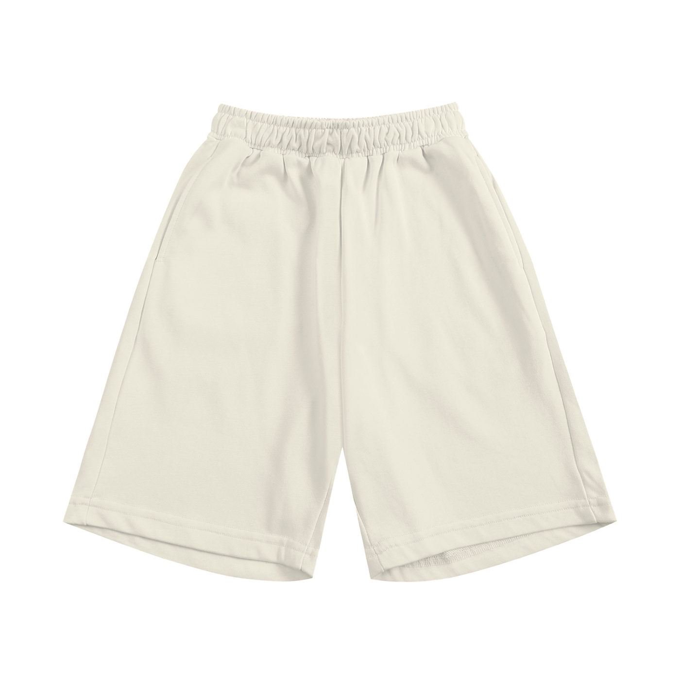 Essential Kids’ Shorts in Light Apricot — front view
