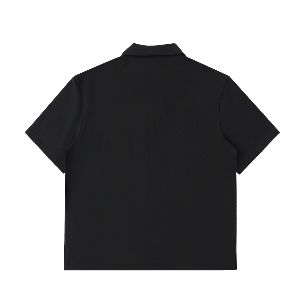 Half-Zip Cotton Polo Shirt gallery view