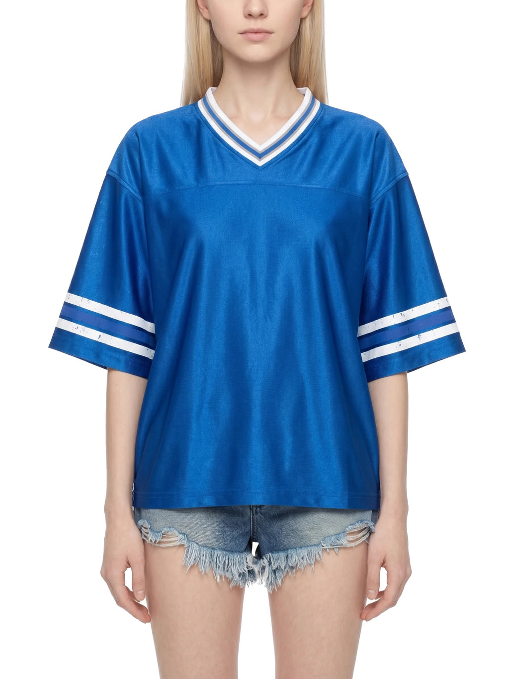 Unisex Boxy Striped Soccer Jersey