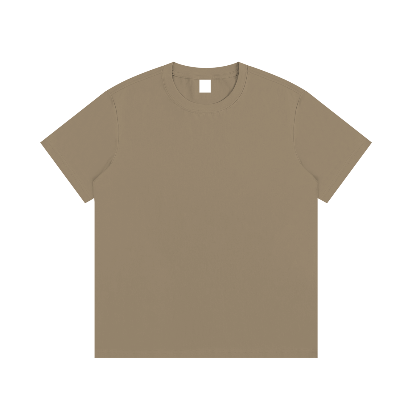 Essential Cotton T-Shirt - Coffee front