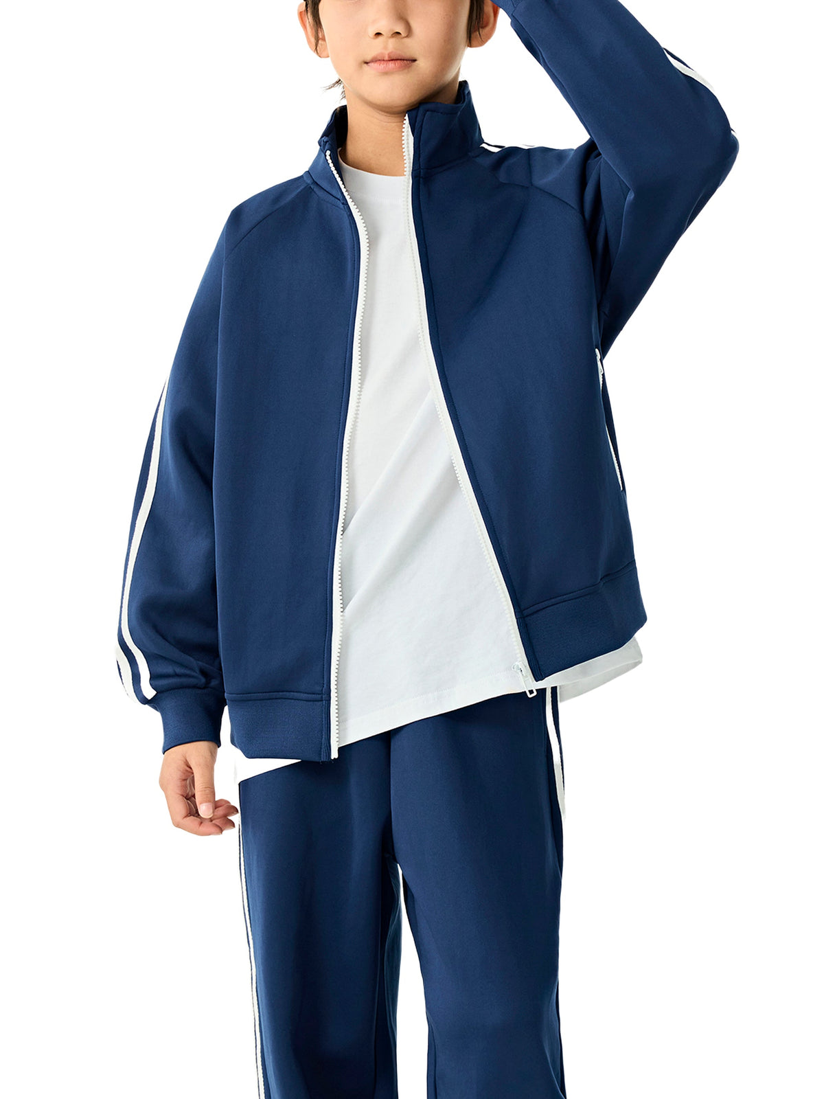 Kids' Contrast-Tape Coach Jacket