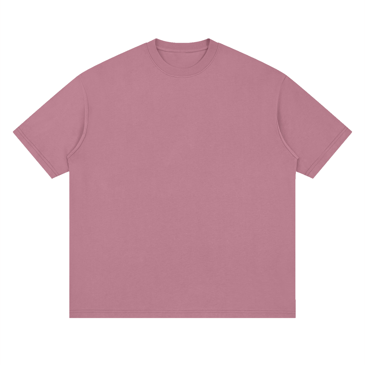 Streetwear Loose Drop Shoulder T-Shirt - Bean Paste Red front