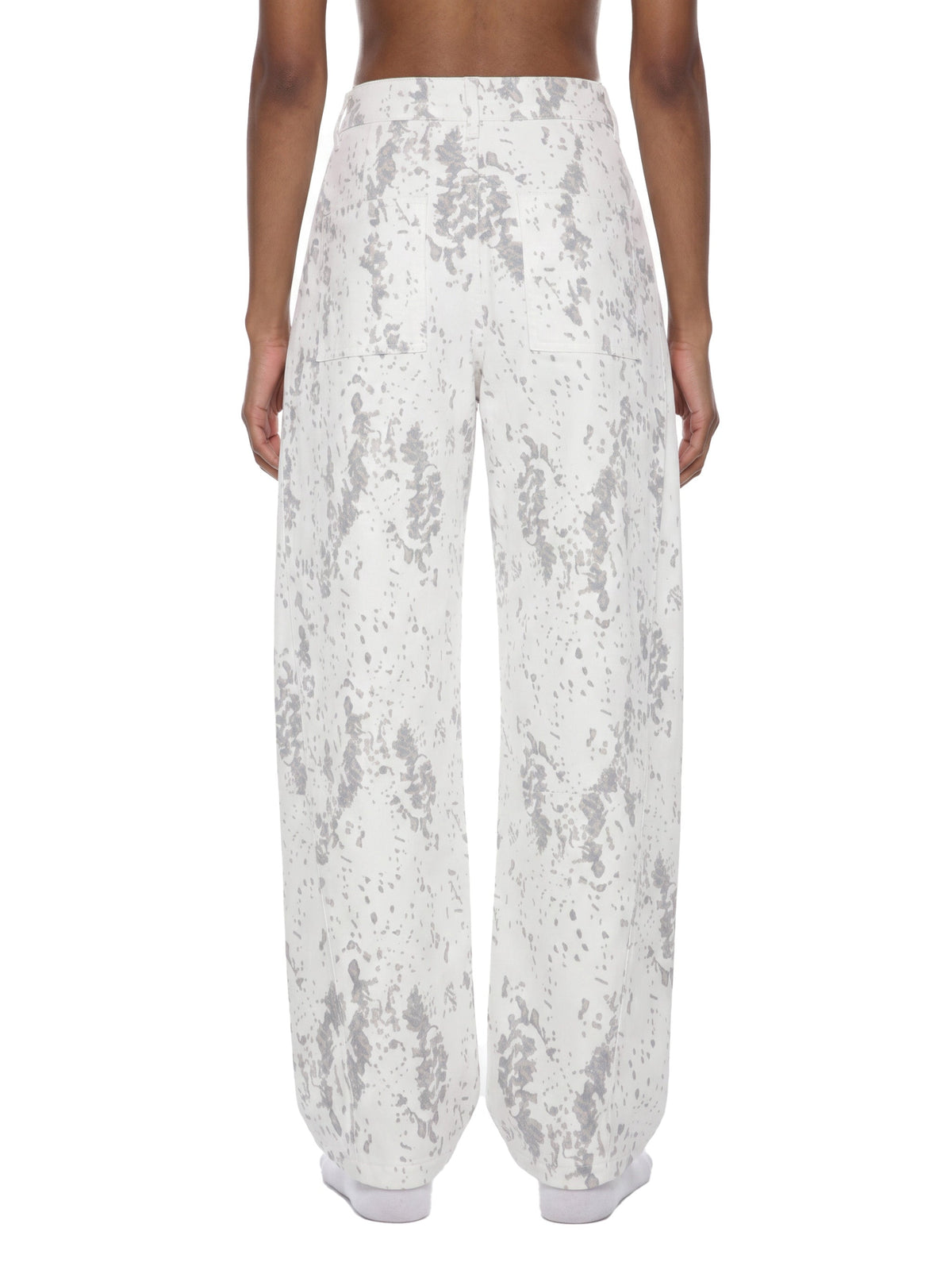 Women’s Splatter Barrel-Leg Jeans