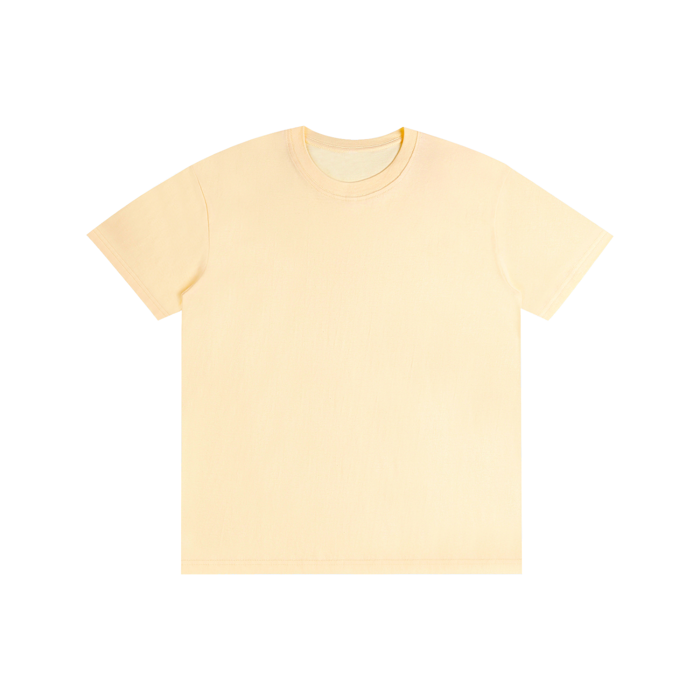 Pure Cotton Unisex T-Shirt - Light Apricot front