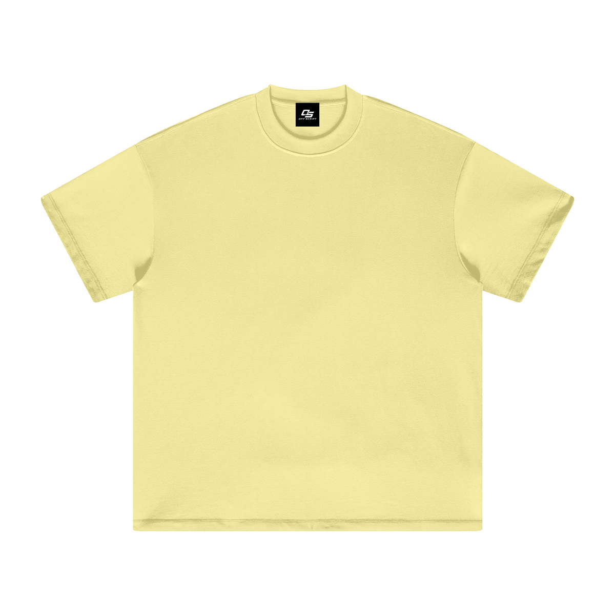 Unisex heavyweight Earth Tone T-shirt in Yellow – front product view