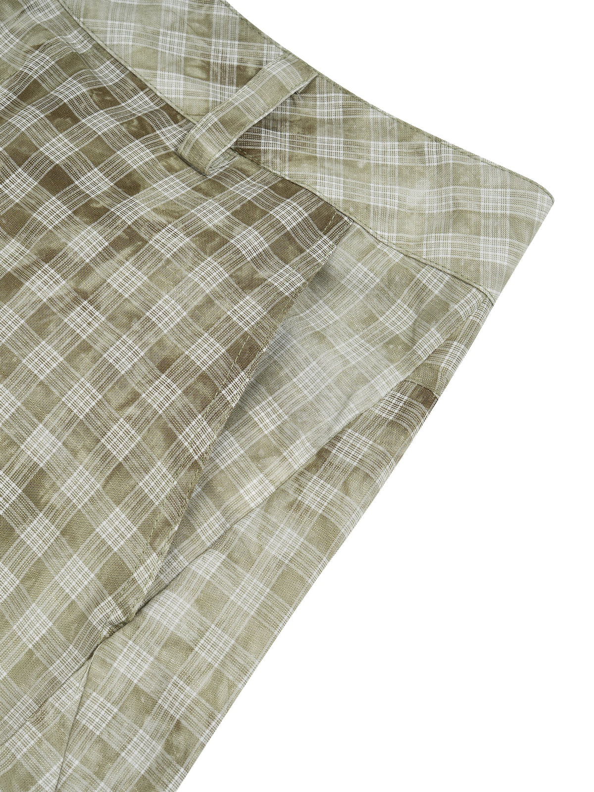 Unisex Vintage Wash Plaid Shorts