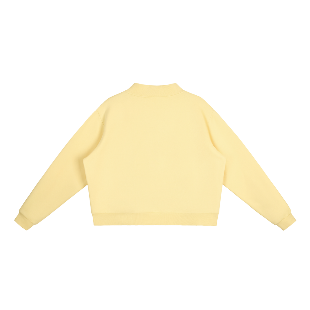 Comes With Pet Hair Essential Fleece Mock-Neck Crew Sweatshirt