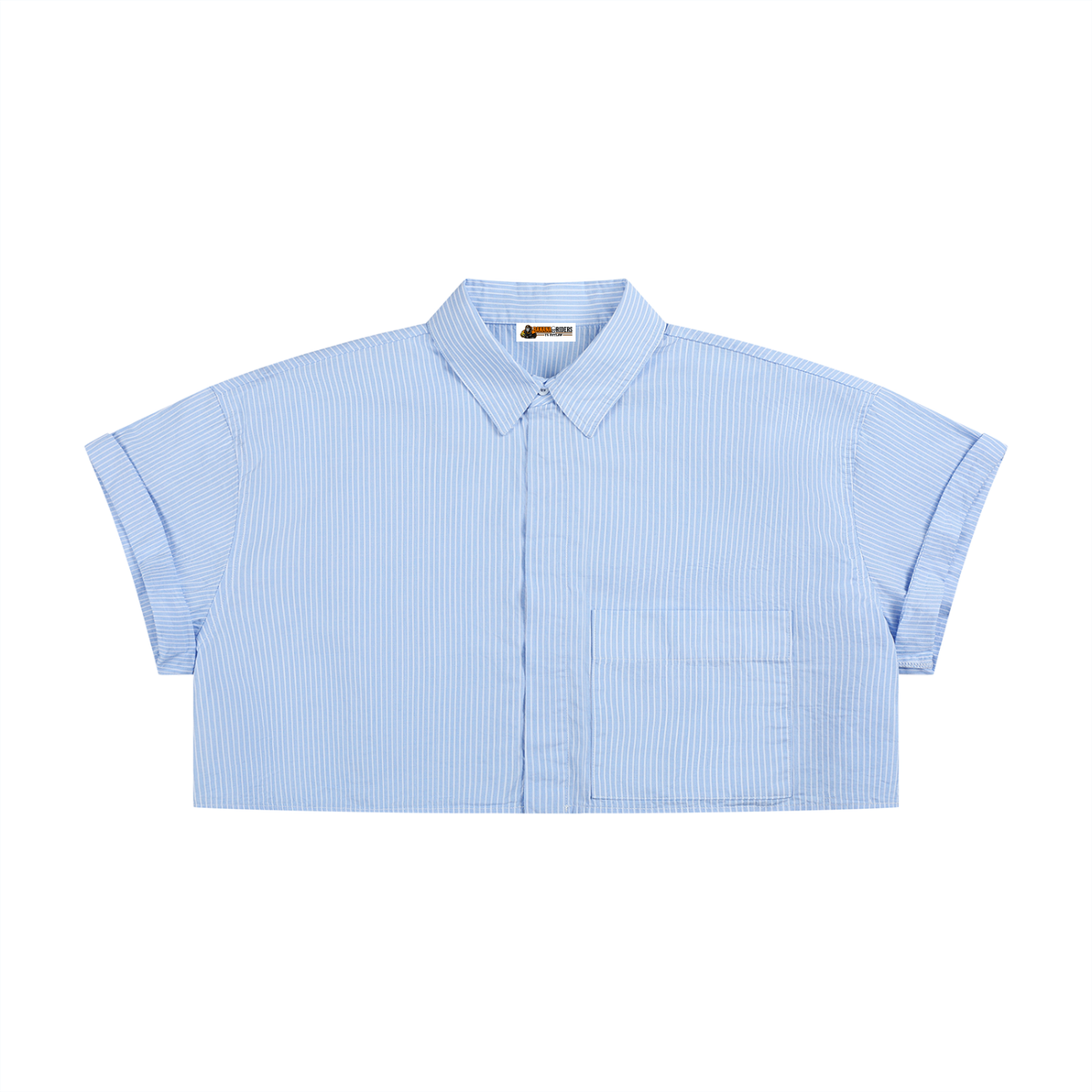 Women’s Striped Boxy Cropped Shirt