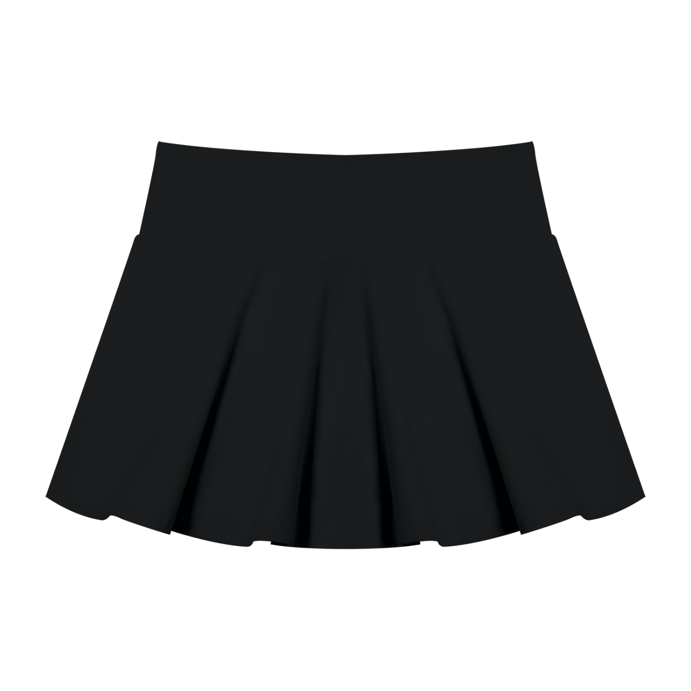 Black Women’s Pleated A-Line Skirt front