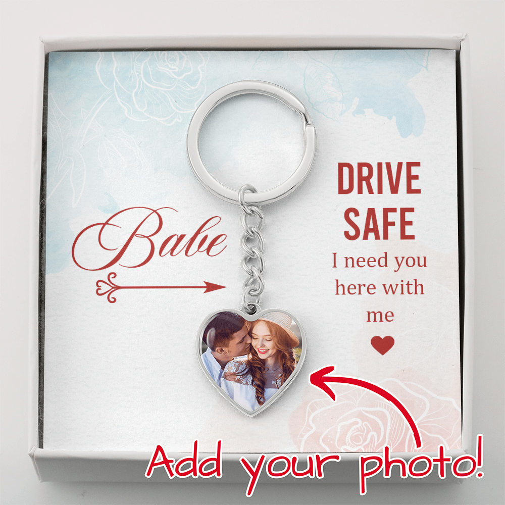 Buyer Upload Graphic Heart Keychain