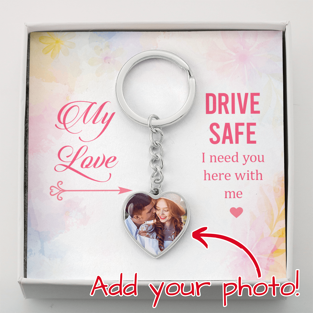 Buyer Upload Graphic Heart Keychain