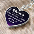 Graphic Heart with Curb Keychain