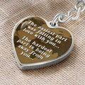The Easiest & Hardest Part – Graphic Heart Keychain