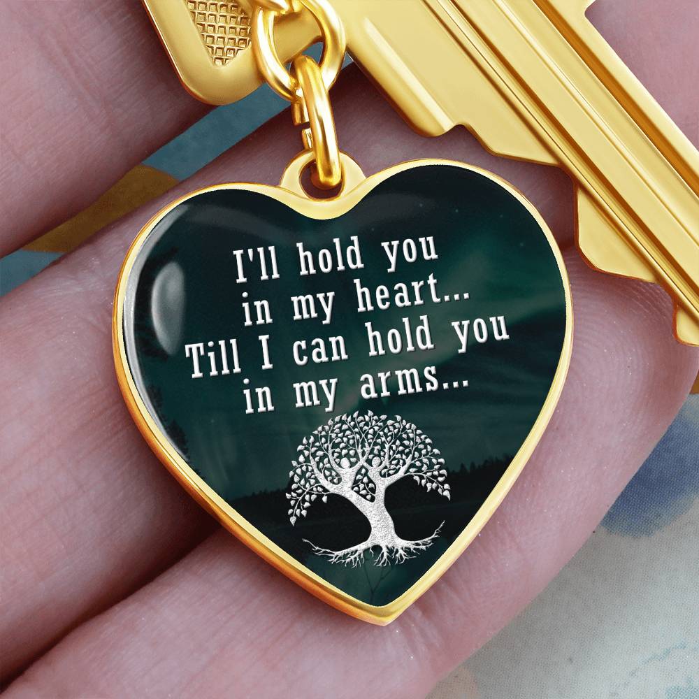 Graphic Heart with Curb Keychain