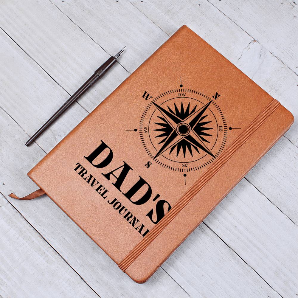 Dad's Travel Graphic Journal Gift Bundle with Personalised Note