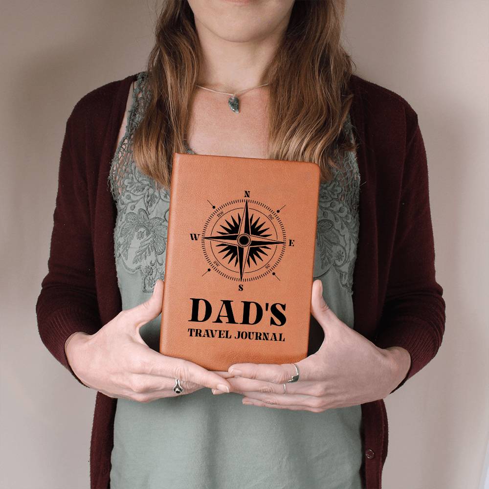 Dad's Travel Graphic Journal Gift Bundle with Personalised Note