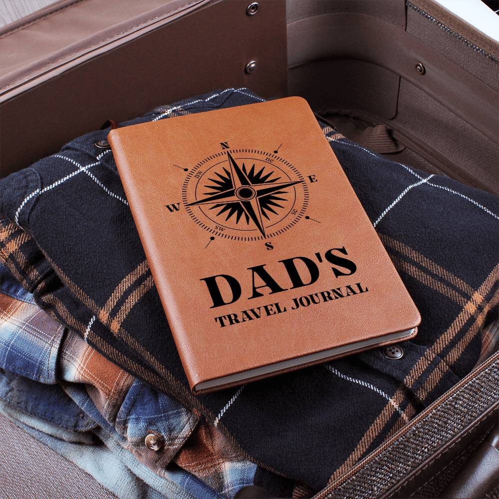 Dad's Travel Graphic Journal Gift Bundle with Personalised Note