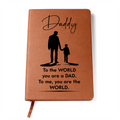 Daddy To Me You Are the World Graphic Journal Gift Bundle
