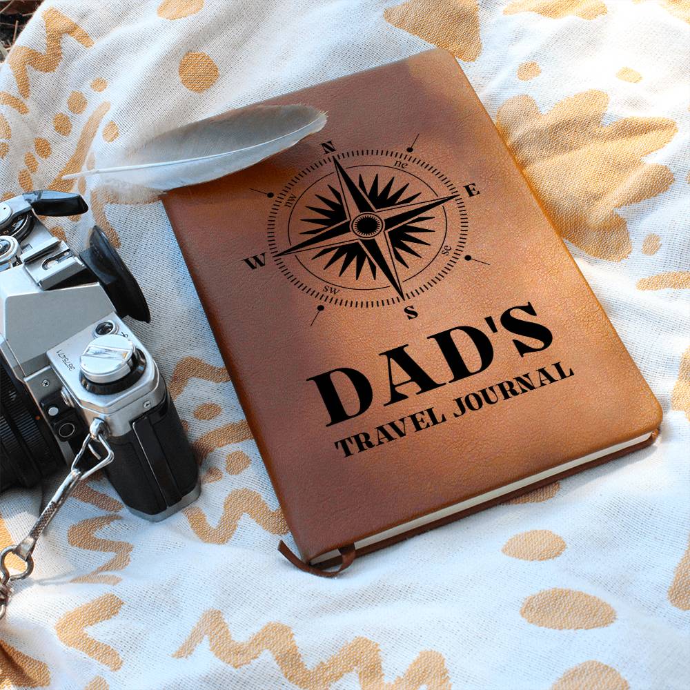 Dad's Travel Graphic Journal Gift Bundle with Personalised Note
