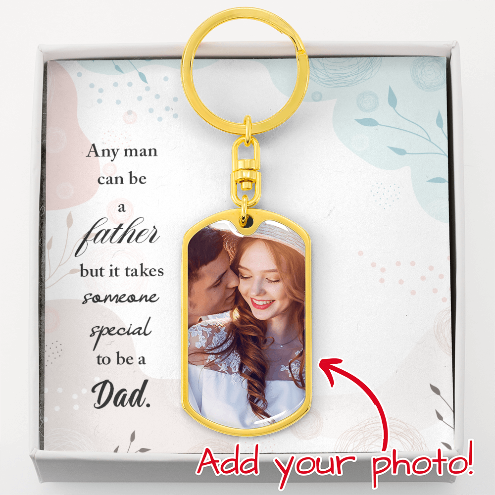 Buyer Upload Graphic Dog Tag Keychain