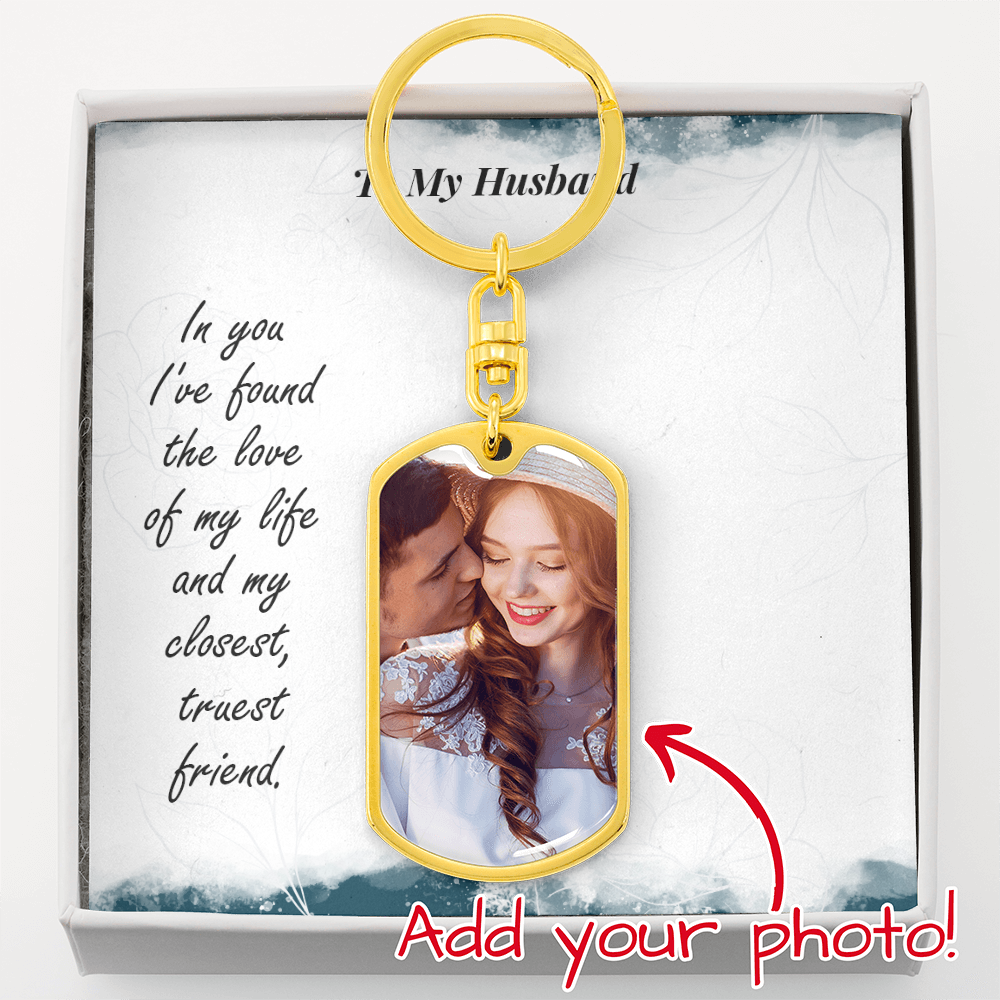Buyer Upload Graphic Dog Tag Keychain